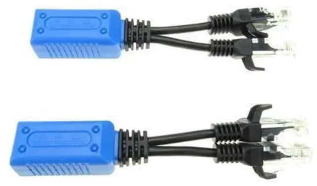 Alt view image 2 of 3 - 1pair RJ45 Splitter Combiner UPOE Cable, Two POE Camera Use One Net Cable POE Adapter Cable Connectors Passive Power Cable