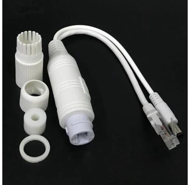 Alt view image 3 of 3 - IEEE802.3af 48V Waterproof PoE Splitter Cable 15.4W POE Adapter Cable,Active POE Splitter Power Supply Module 12V Separator