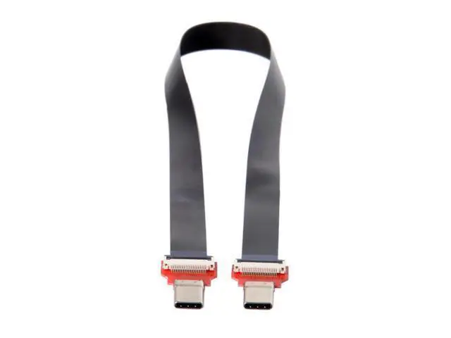 Alt view image 3 of 3 - FPC Flat USB 3.1 Type-C USB-C Male to Male Data Cable 20cm for Macbook & Laptop & Phone & Drive