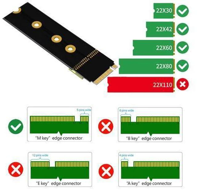 Alt view image 3 of 6 - Riser Cable 20cm SFF-8639 U.2 to NGFF M.2 Key M Extension Cable Flexible Cable Riser Card Extension Port Adapter for U2 NVME SSD