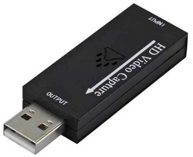 Main image of Audio Video Capture Cards HD to USB 2.0 1080p 30fps Record Directly to Computer for Live Broadcasting Gaming Teaching Video Conference - Black