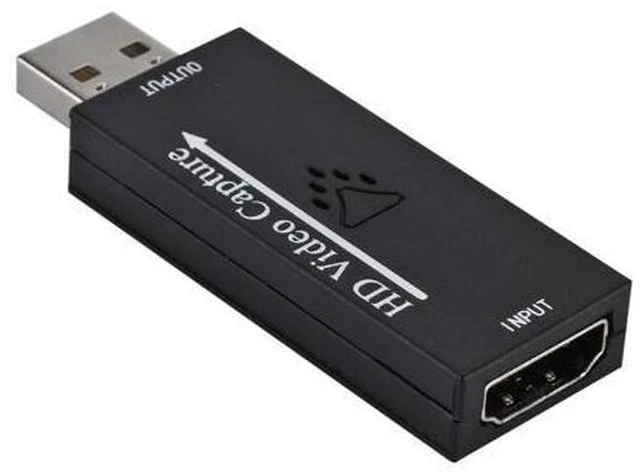 Alt view image 2 of 7 - Audio Video Capture Cards HD to USB 2.0 1080p 30fps Record Directly to Computer for Live Broadcasting Gaming Teaching Video Conference - Black