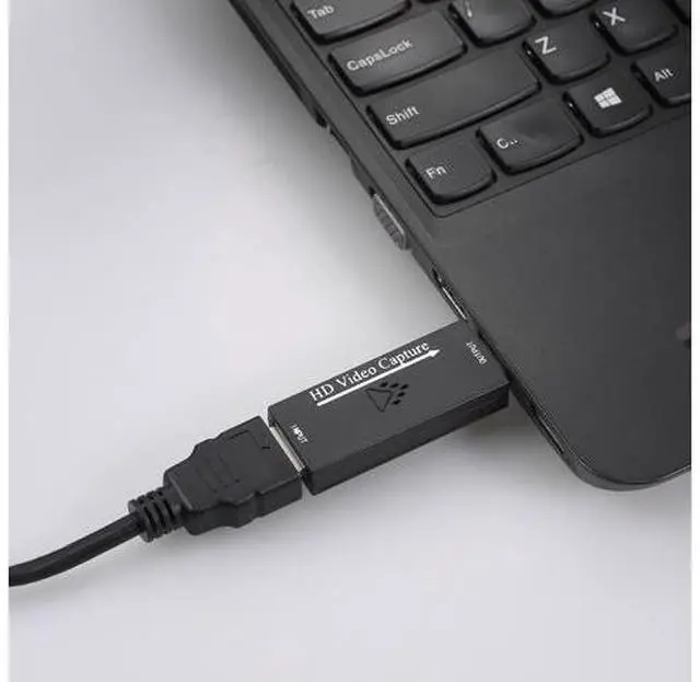 Alt view image 4 of 7 - Audio Video Capture Cards HD to USB 2.0 1080p 30fps Record Directly to Computer for Live Broadcasting Gaming Teaching Video Conference - Black