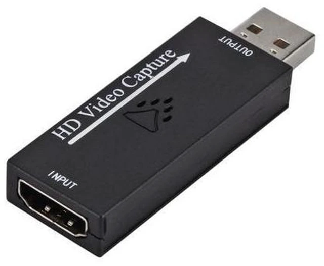 Alt view image 6 of 7 - Audio Video Capture Cards HD to USB 2.0 1080p 30fps Record Directly to Computer for Live Broadcasting Gaming Teaching Video Conference - Black