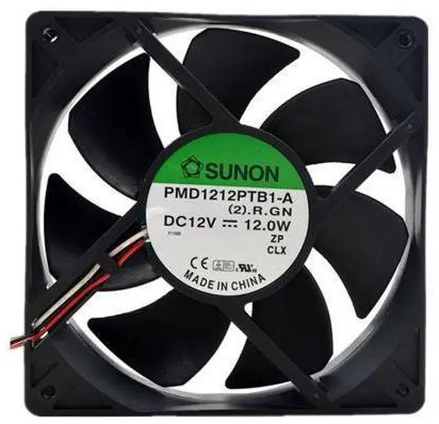 Main image of 1pcs PMD1212PTB1-A (2).F.GN 12025 120mm 120*120*25mm 12V 12.0W 3pin 150CFM Case cooling Fan for SUNON