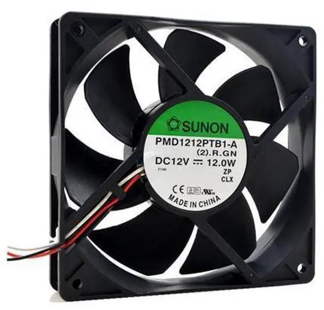 Alt view image 2 of 3 - 1pcs PMD1212PTB1-A (2).F.GN 12025 120mm 120*120*25mm 12V 12.0W 3pin 150CFM Case cooling Fan for SUNON