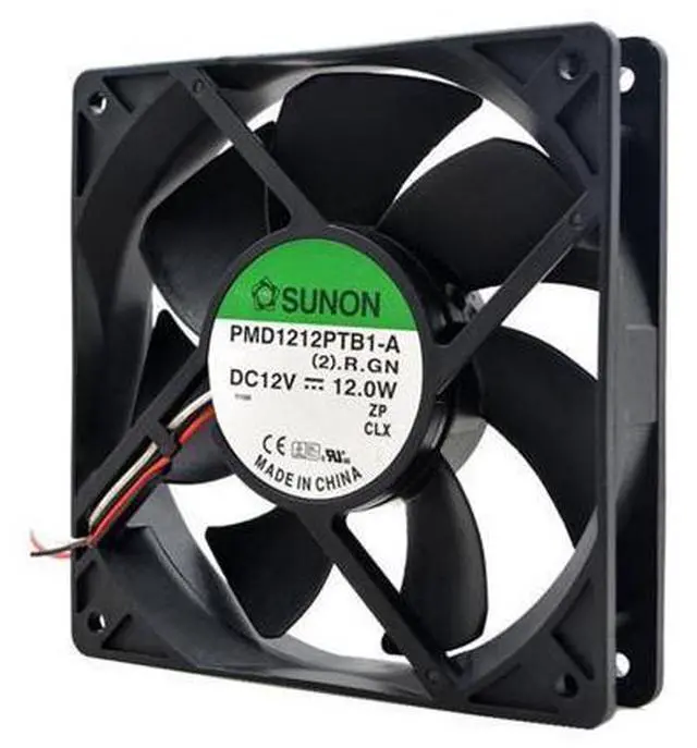 Alt view image 3 of 3 - 1pcs PMD1212PTB1-A (2).F.GN 12025 120mm 120*120*25mm 12V 12.0W 3pin 150CFM Case cooling Fan for SUNON