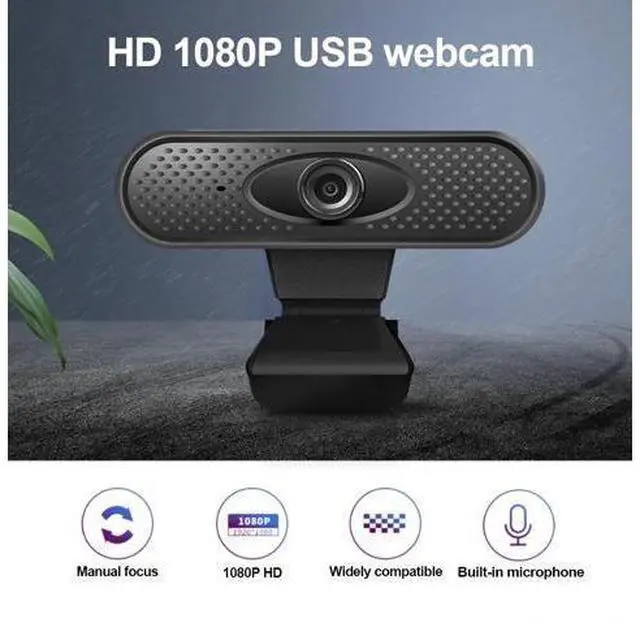 Main image of Full HD 1080P Webcam USB Pc Computer Camera with Microphone Driver-free Video Webcam for Online Teaching Live Broadcast