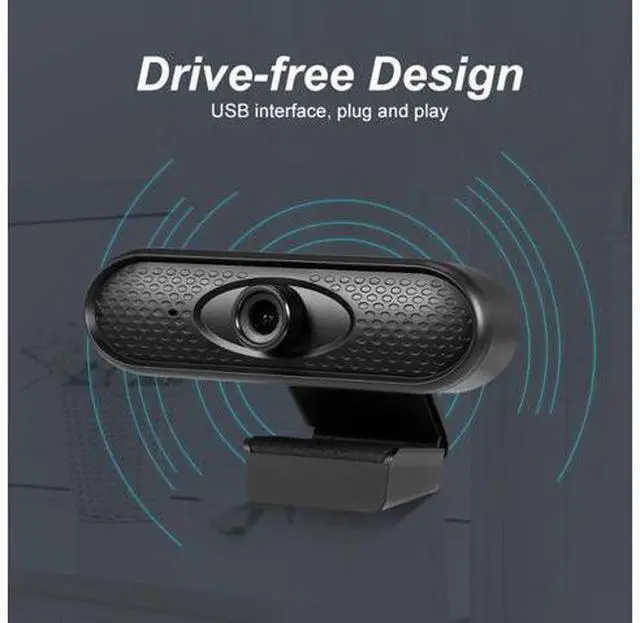 Alt view image 6 of 6 - Full HD 1080P Webcam USB Pc Computer Camera with Microphone Driver-free Video Webcam for Online Teaching Live Broadcast