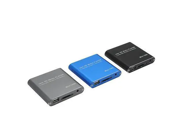 Alt view image 3 of 7 - MINI 1080P Full HD Media USB HDD SD/MMC Card Player Box, US Plug(Black)