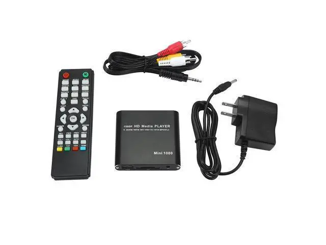 Alt view image 4 of 7 - MINI 1080P Full HD Media USB HDD SD/MMC Card Player Box, US Plug(Black)