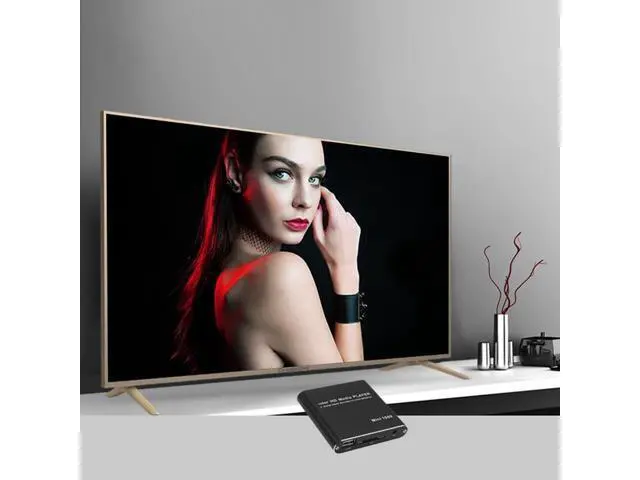 Alt view image 7 of 7 - MINI 1080P Full HD Media USB HDD SD/MMC Card Player Box, US Plug(Black)