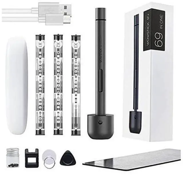 Main image of Wowstick 1F+ 69 In 1 Mini Electric Screwdriver, Precision Screwdriver Set with 56 Magnetic Precision Bits & LED Light, Rechargeable Automatic Screwdriver for Toys, Mobile Phones, Computers
