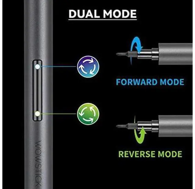 Alt view image 2 of 7 - Wowstick 1F+ 69 In 1 Mini Electric Screwdriver, Precision Screwdriver Set with 56 Magnetic Precision Bits & LED Light, Rechargeable Automatic Screwdriver for Toys, Mobile Phones, Computers