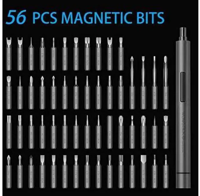 Alt view image 3 of 7 - Wowstick 1F+ 69 In 1 Mini Electric Screwdriver, Precision Screwdriver Set with 56 Magnetic Precision Bits & LED Light, Rechargeable Automatic Screwdriver for Toys, Mobile Phones, Computers