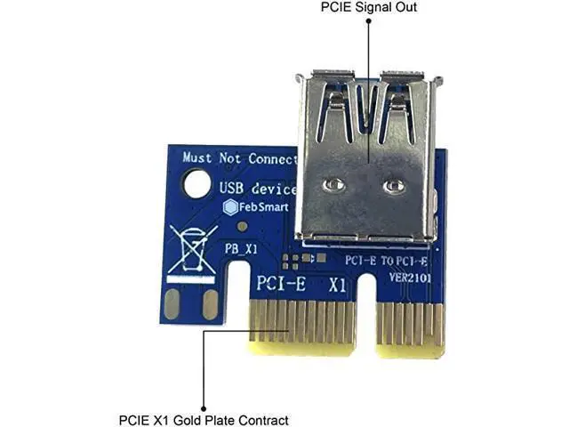 Alt view image 5 of 7 - The 12 Pack PCI-E Riser for BitcoinLitecoin ETH Coin Ubit Mining Dedicated Graphics Card PCI-E Riser 1X to 16X Riser Card 164P / 60cm USB 3.0 Extension Cable & MOLEX to SATA Power Cable (VER006c)