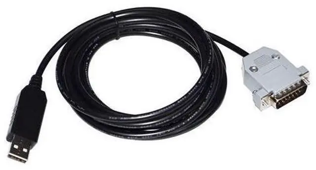Main image of FT232RL CHIP USB TO D-SUB 15-PIN DB15 MALE RS485 SERIAL PROGRAMMING COMMUNICATION CABLE FOR GE CPUXXX PORT 2 TO PC Cable length:5M