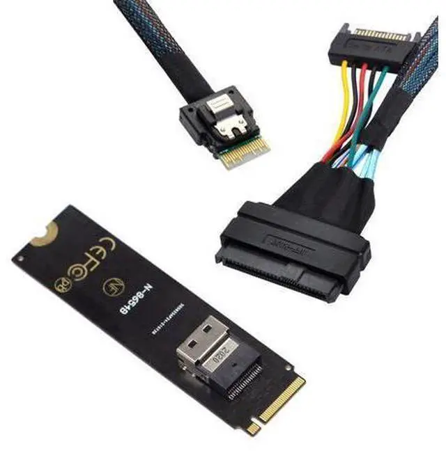 Main image of Mainboard SSD Slimline SAS PCIe SSD Adapter NGFF M-Key NVME to SFF-8654 to U.2 U2 SFF-8639 NVME PCIe SSD Cable
