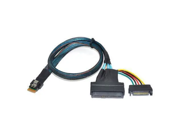 Alt view image 2 of 3 - Chenyang U.2 U2 SFF-8639 to Slimline SFF-8654 4i NVME PCIe SSD Cable for Mainboard SSD 750 p3600 p3700 M.2