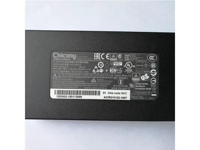Alt view image 2 of 2 - 19V 6.32A 120W 7.4x5.0mm No PIN Inside For Chicony A15-120P1A 120W Laptop Power Supply Charger AC Adapter