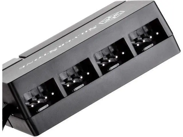 Alt view image 2 of 7 - SilverStone Technology Silverstone 8-Port PWM Fan Hub/Splitter for 4-Pin & 3-Pin Fans* in Black SST-CPF04-USA (Newest Version)