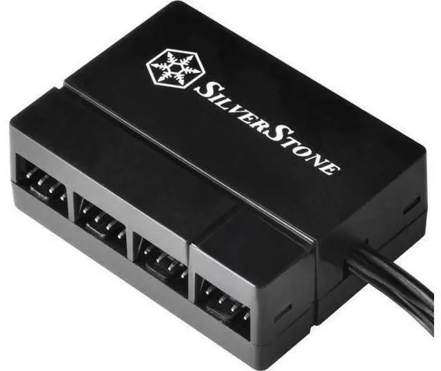 Main image of SilverStone Technology Silverstone 8-Port PWM Fan Hub/Splitter for 4-Pin & 3-Pin Fans* in Black SST-CPF04-USA (Newest Version)