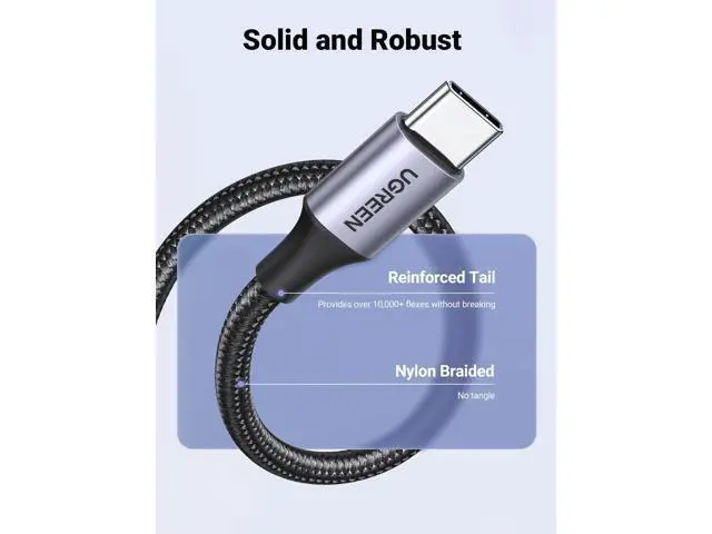 Alt view image 6 of 7 - USB to USB C Cable, Car Carplay Cable USB A to Type C Cable Fast Charging Braided USB C Cord Compatible with iPhone 16/16 Plus/16 Pro/15, Samsung Galaxy S24/S23, Pixel 8/7, 1.6FT