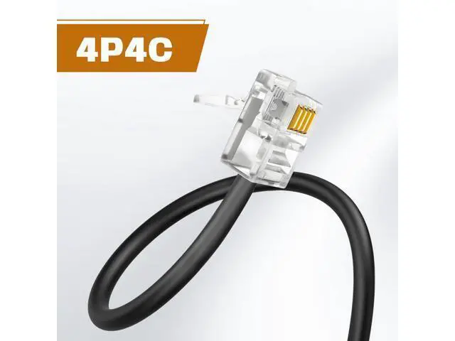 Alt view image 3 of 6 - USB to Rj9 Female to Male, 4p4c 4-Pin Adapter, Compatible with Most Avaya Landline Phones (RJ9 Male to USB female30cm)
