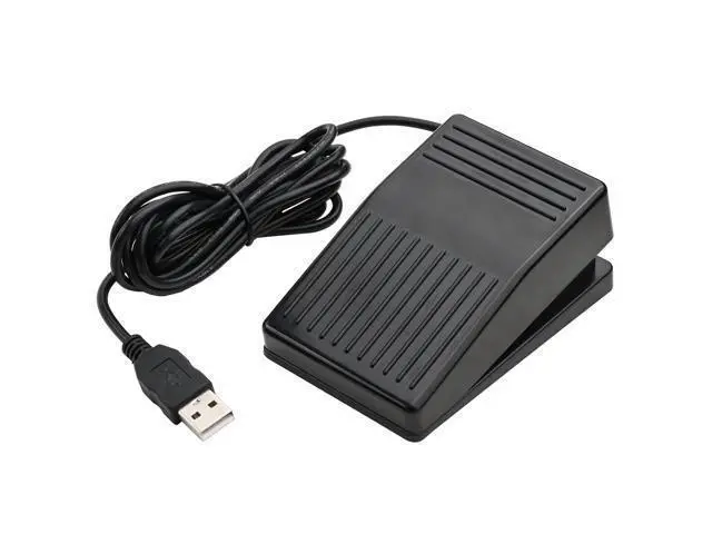 Alt view image 2 of 7 - iKKEGOL USB Foot Pedal, USB Single Foot Switch Game Control, One Key Programmable Footswitch Map Mouse Keyboard for Video Game Push to Talk, Transcription HID