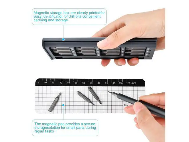 Alt view image 6 of 7 - 25-in-1 Mini Precision Screwdriver Set: Stocking Stuffers for Men Small Torx Bit Tool Set for Men,Magnetic Torque Repair Tool Kit for Electronics Macbook Watch Eyeglass Ring Doorbell Fathers day gift