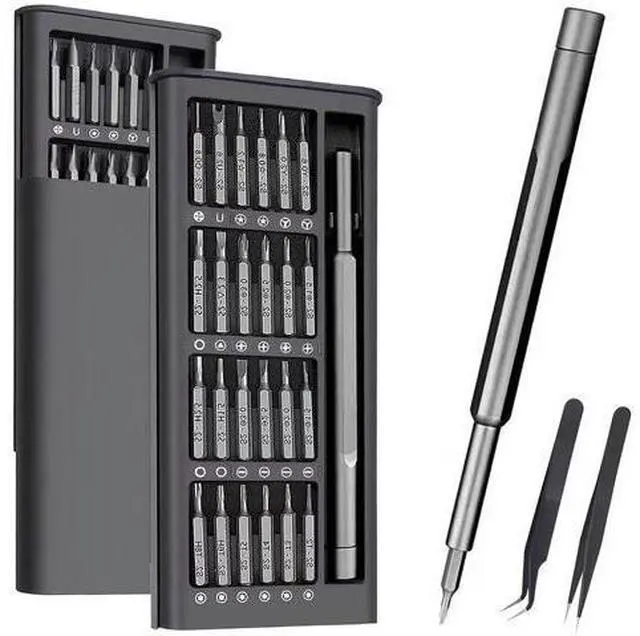Main image of Precision Screwdriver Set, 27 in 1 Small Screwdriver Set Magnetic, Mini S2 Steel Bits with Tweezers, Magnetic Mini Repair Tool Kit for Laptop, Phone, PC, Glasses, Watch, Electronic