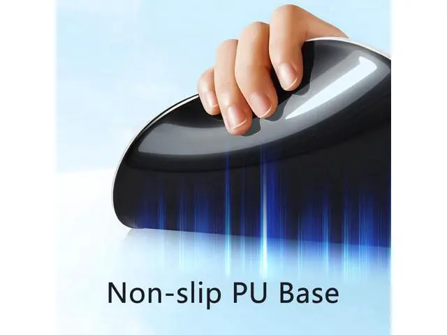 Alt view image 5 of 7 - Ergonomic Mouse Pad with Wrist Rest, Gel Wrist Support Mousepad, Pain Relief Laptop Computer Mouse Pad, Non-Slip Mouse Pads for Office & Home (Black)