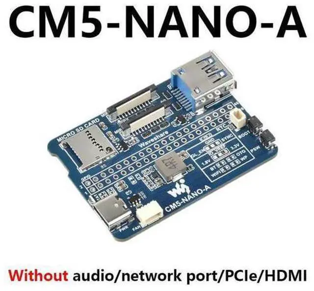 Main image of Pi CM5 Mini Base IO Board NANO A Development For Compute Module 5 Waveshare CM5-NANO-A