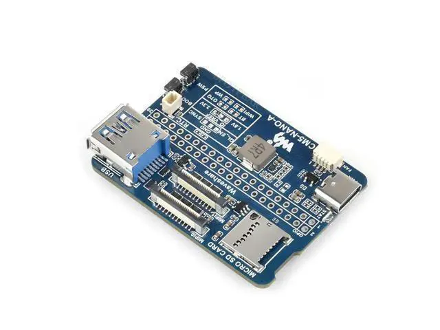 Alt view image 3 of 6 - Pi CM5 Mini Base IO Board NANO A Development For Compute Module 5 Waveshare CM5-NANO-A
