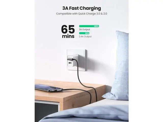 Alt view image 3 of 7 - USB to USB C Cable 90 Degree USB C Fast Charging Cord Compatible with iPhone 17/16/16 Plus/16 Pro/16 Pro Max/15/Samsung Galaxy S10/S10+/Pixel 9/6a/LG G8/G7/Pixel/Switch, etc, 1.6FT