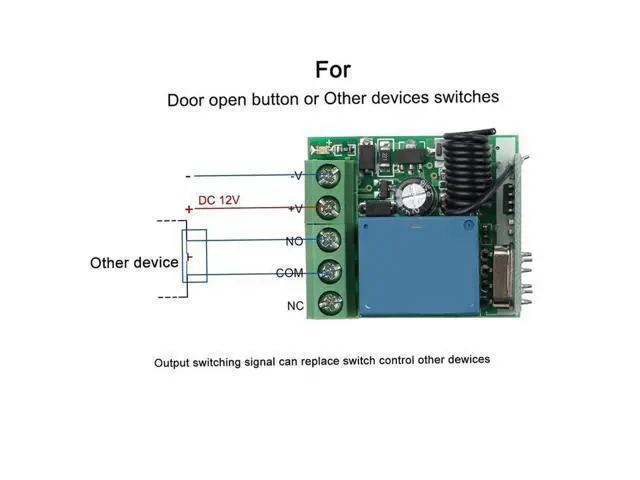Alt view image 3 of 4 - 4X DC 12V Single Channel Relay Module Universal Wireless Switch RF Relay Receiver + 2 CH Remote Controller
