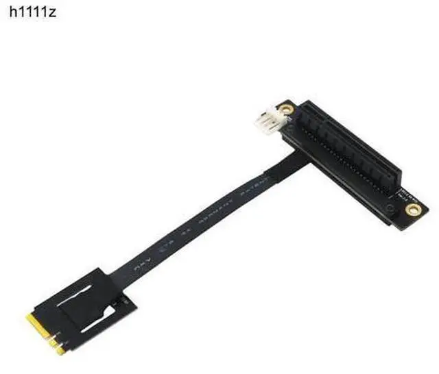 Main image of PCIE Riser 270 degree M.2 NGFF Dual Key A-E To PCI-E 8X Adapter Cable Converter 4P FDD Power Connector for PCI-E Tester Extender