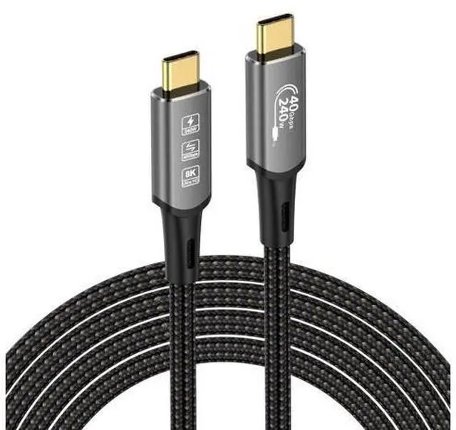 Main image of USB4 Cable, with Thunderbolt 4 Cable, 240W Charging, 40Gbps Data, 8K @ 60Hz 4K120Hz HDR, PD3.1, USB C to USB C Cable, M1 M2 M3 SSD Laptops Monitor