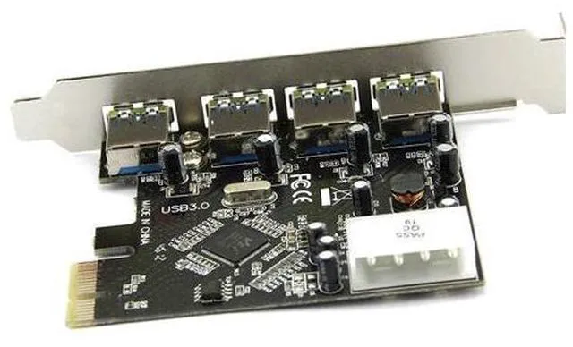 Alt view image 2 of 5 - PROMOTION FAST USB 3.0 PCI E PCIE 4 PORTS Express Expansion Card Adapter