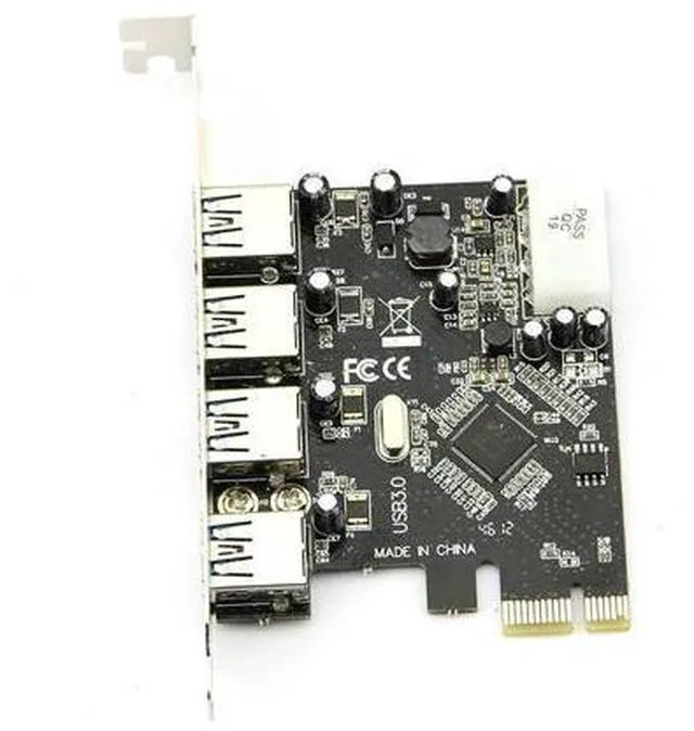 Alt view image 4 of 5 - PROMOTION FAST USB 3.0 PCI E PCIE 4 PORTS Express Expansion Card Adapter