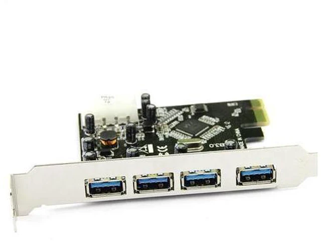 Alt view image 5 of 5 - PROMOTION FAST USB 3.0 PCI E PCIE 4 PORTS Express Expansion Card Adapter
