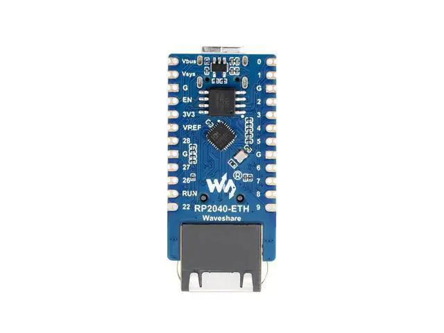 Alt view image 2 of 5 - Waveshare RP2040-ETH Mini Development Board, RP2040 Ethernet Port Module, Raspberry Pi Microcontroller Development Board, Based On Official RP2040 Dual Core Processor