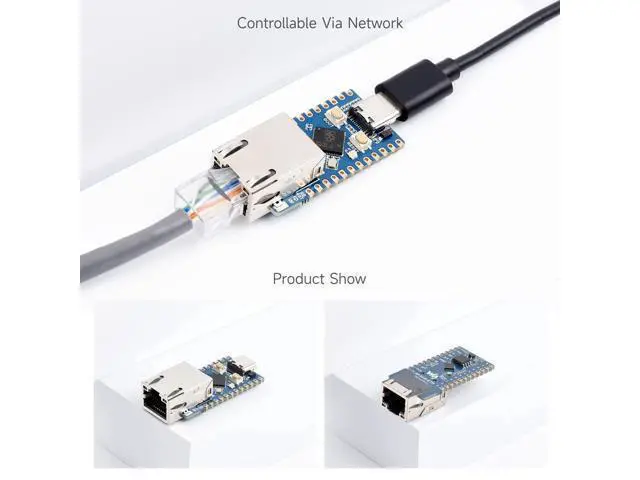 Alt view image 5 of 5 - Waveshare RP2040-ETH Mini Development Board, RP2040 Ethernet Port Module, Raspberry Pi Microcontroller Development Board, Based On Official RP2040 Dual Core Processor