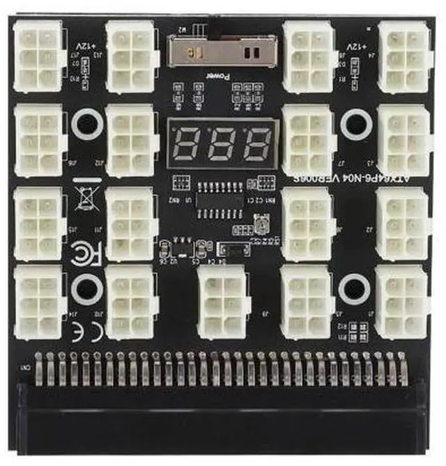 Main image of Mining GPU/PSU Power Supply Board 1600W 12V 17x 6pin PCI E Mining Server Power Supply for for DPS 1200FB A/DPS 1200QB A/PS 2751 5Q/PS 2751 LF 1F/HSTSN PL12/DPS 700LB D/PS 2112