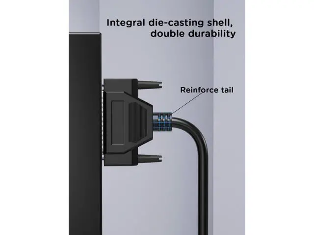 Alt view image 5 of 5 - JUXINICE DB37 Cable Copper D-Sub 37 Pin Cord Shielded, D-Sub 37Pin Male to Male Cord 5FT, DB37 Extension Cable- Black 5'