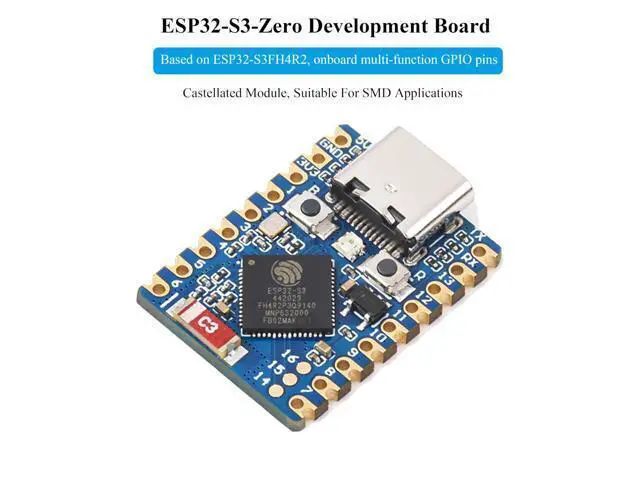Alt view image 2 of 5 - ESP32-S3 Mini Development Board, Based on ESP32-S3FH4R2 Dual-Core Processor, 240MHz Running Frequency, Support 2.4GHz Wi-Fi & Bluetooth 5, Onboard 4MB Flash Memory/2MB PSRAM-(3PCS)