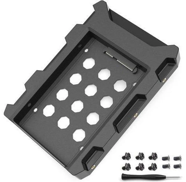 Main image of 2.5'' SSD SATA to 3.5'' Hard Drive Adapter SSD Mounting Bracket Kit 1 Pack Internal SSD Desktop Adapter Hard Disk Drive Mounting Bracket Tray Case HDD Cage SSD Caddy Holder Converter for PC