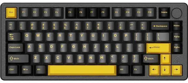 Main image of x ATTACK SHARK X86 75% Aluminum CNC Wireless Mechanical Gaming Keyboard with Volume Knob,82 Key Gasket Hot Swappable RGB Custom Keyboard,PBT Keycaps,BT/2.4GHz/USB-C for Mac/Win-Starshine Black