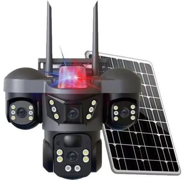 Main image of V380 Triple-Lens 4G Solar Security Camera 12MP Ultra HD, Smart Night Vision, Two-Way Audio, Outdoor, Solar Powered