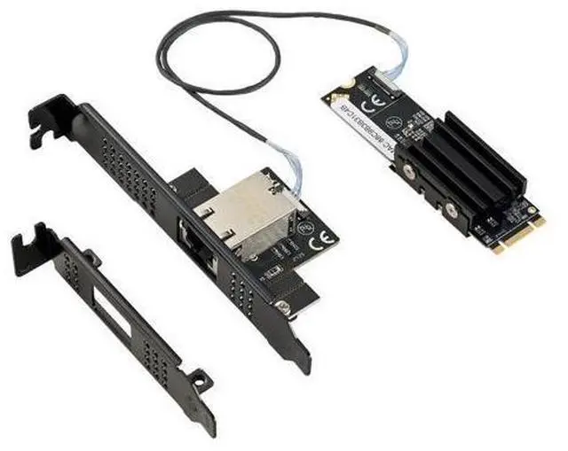 Main image of IO-M2F113-GLAN, M.2 (B+M Key) to Single-Port 10G Gigabit Network Adapter, AQC113 Chip, 1×RJ45 Port with LED Indicator, Supports Windows and Linux Systems
